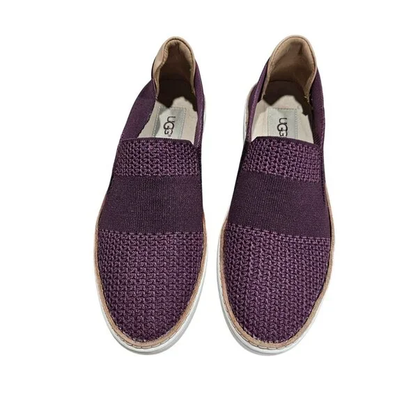 UGG Womens Slip-On Sneakers Size 7 Purple Knit Casual Shoes Loafer Summer Casual - Picture 2 of 12